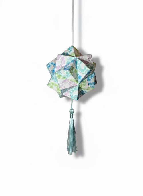 Kusudama Origami Kit – Japanese Paper Craft DIY Gift (Aurora Flare)