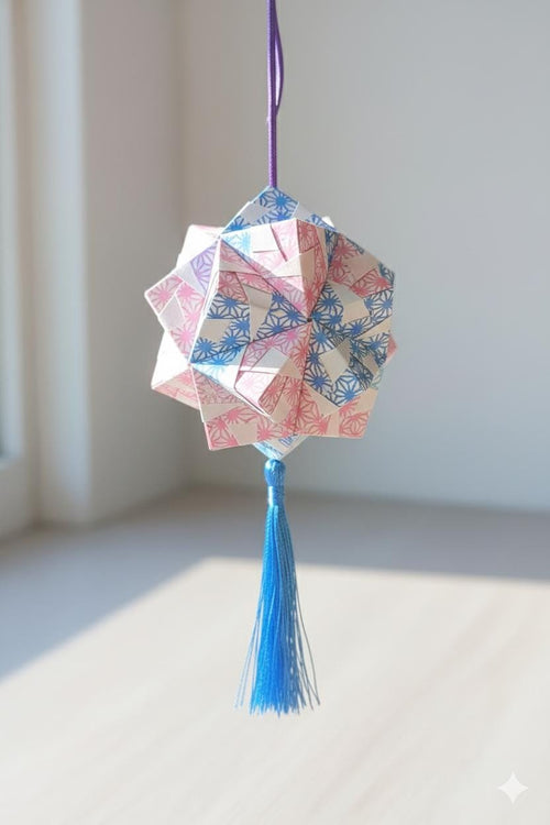 Kusudama Origami Kit - Japanese Paper Folding Meditation Craft with Lavender| Mindful DIY gift set